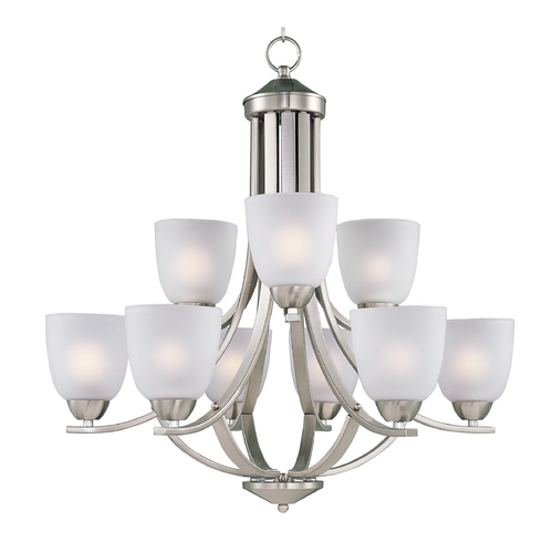 Maxim Lighting Axis Satin Nickel Chandelier by Maxim Lighting 11226FTSN