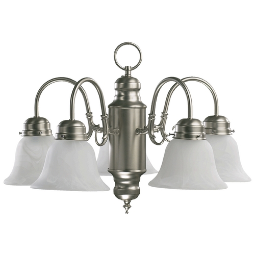 Quorum Lighting Satin Nickel Mini-Chandelier by Quorum Lighting 6429-5-65