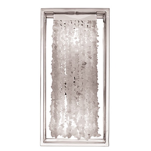 Soho Sconce in Polished Nickel with Silver Moon Rock Gem Nuggets by Avenue Lighting