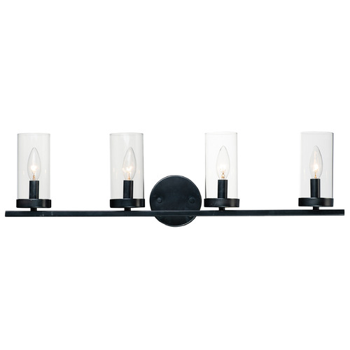 Maxim Lighting Sentinel Black Bathroom Light