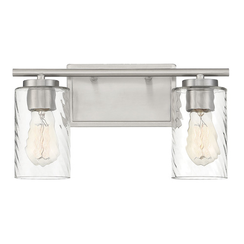 15-Inch Bathroom Light in Brushed Nickel by Meridian