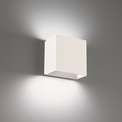 WAC Lighting Boxi 5-Inch LED Wall Sconce in White 3CCT 3000K by WAC Lighting WS-45105-30-WT