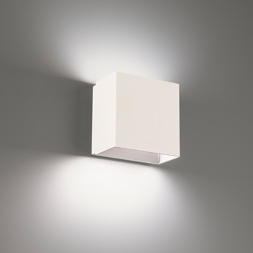 Boxi 5-Inch LED Wall Sconce in White 3CCT 3000K by WAC Lighting