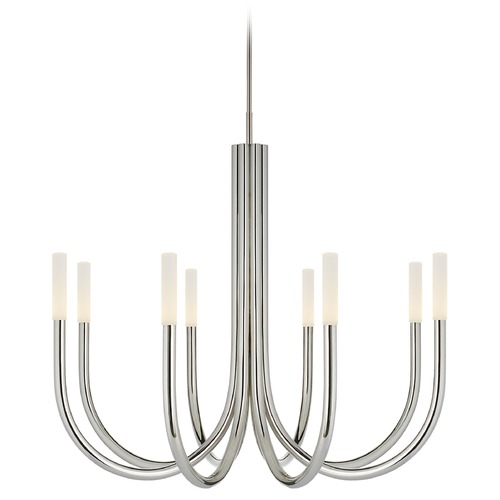 Kelly Wearstler Rousseau Chandelier in Nickel by Visual Comfort Signature
