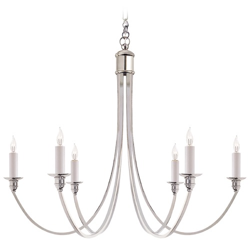 Visual Comfort Signature Collection Eric Cohler Venetian Chandelier in Polished Nickel by Visual Comfort Signature SC5001PN