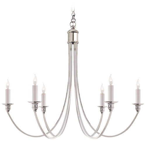 Visual Comfort Signature Collection Eric Cohler Venetian Chandelier in Polished Nickel by Visual Comfort Signature SC5001PN