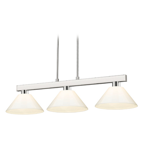 Cobalt Brushed Nickel Billiard Light by Z-Lite