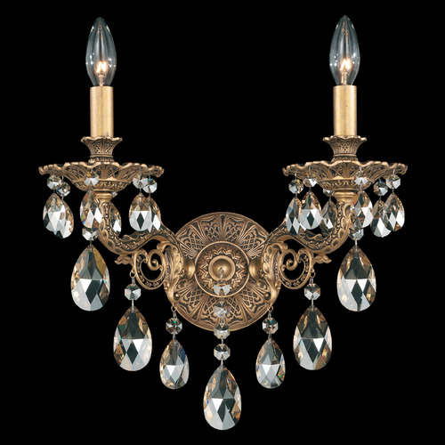 Schonbek Worldwide Lighting Milano Florentine Bronze Sconce