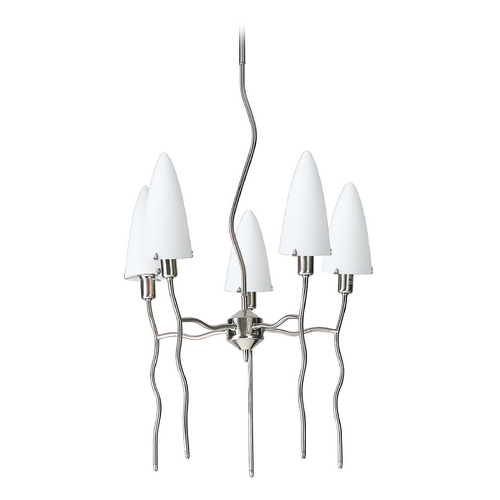 Kaub Polished Steel Chandelier by Lite Source Lighting