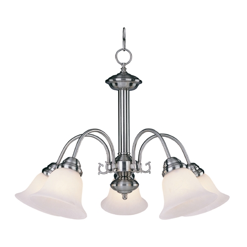 Maxim Lighting Malibu Satin Nickel Chandelier by Maxim Lighting 2698MRSN