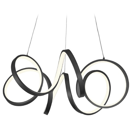 Synergy Black LED Chandelier by Kuzco Lighting