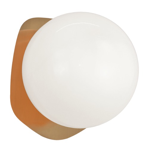 Matteo Lighting Razz Aged Gold Sconce by Matteo Lighting S15711AGOP