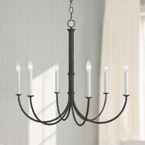 Visual Comfort Studio Collection Chapman & Meyers Champlain 31-Inch Iron Oxide Chandelier by Visual Comfort Studio CC1146IO