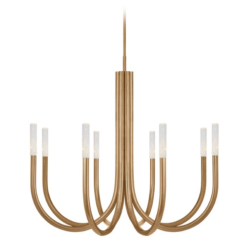 Kelly Wearstler Rousseau Chandelier in Antique Brass by Visual Comfort Signature