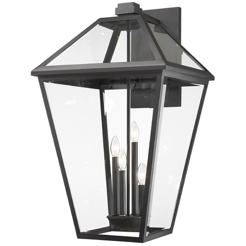 Talbot Black Outdoor Wall Light by Z-Lite