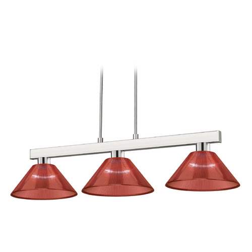 Cobalt Brushed Nickel Billiard Light by Z-Lite