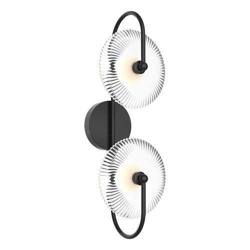 Alora Lighting Alora Lighting Hera Matte Black LED Vertical Bathroom Light WV417802MBCR