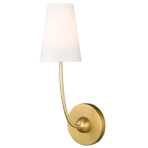 Z-Lite Z-Lite Shannon Rubbed Brass Sconce 3040-1S-RB