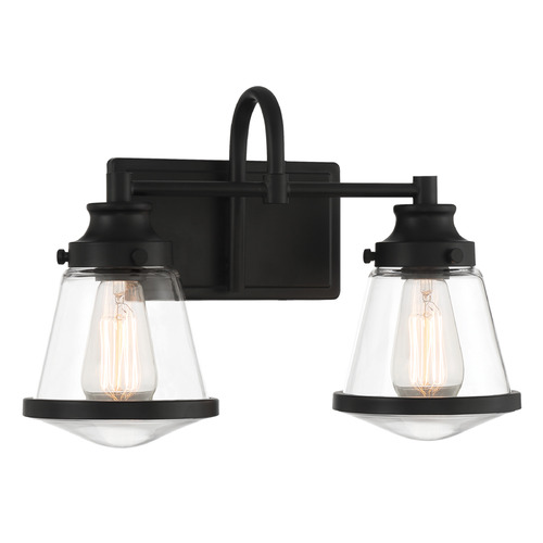 Mannsdale 2-Light Bath Light in Coal Black by Minka Lavery