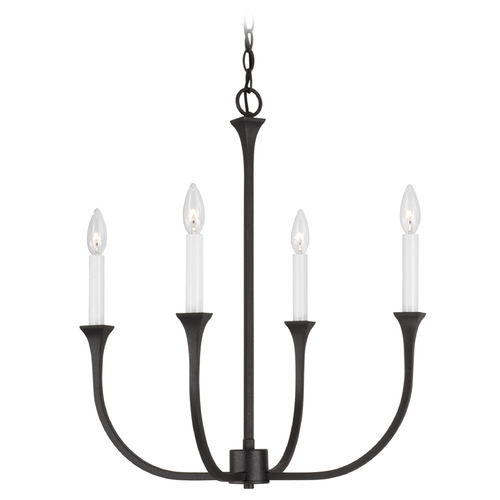 Capital Lighting Decklan Black Iron Chandelier
