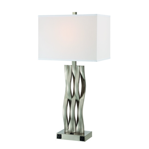 Lite Source Lighting Hamo II Polished Steel Table Lamp by Lite Source Lighting LS-22075OTL