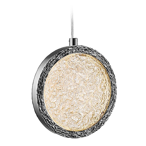 Bottega 6-Inch Polished Nickel LED Mini Pendant by Avenue Lighting