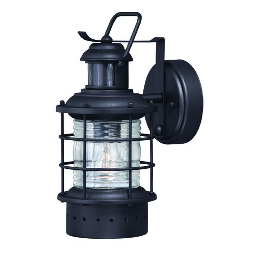 Hyannis Textured Black Outdoor Wall Light by Vaxcel Lighting