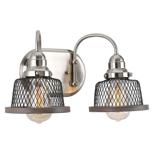 Tilly Farmhouse Bathroom Light Brushed Nickel by Progress Lighting