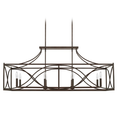 Tybee 45.75-Inch Linear Chandelier in Nordic Grey by Capital Lighting