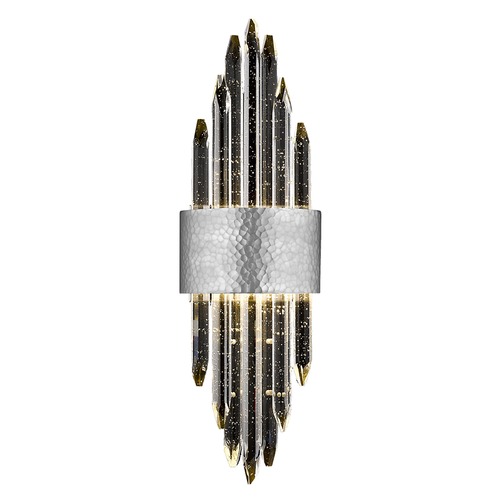 Aspen Hammered Polished Nickel LED Sconce by Avenue Lighting