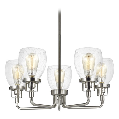 Belton Brushed Nickel Chandelier by Generation Lighting