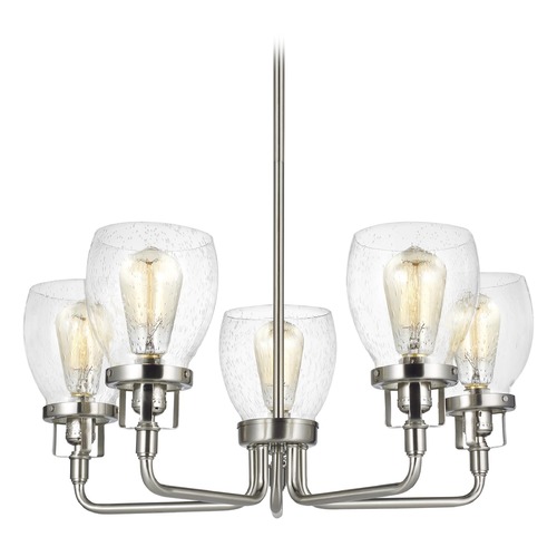 Generation Lighting Belton Brushed Nickel Chandelier by Generation Lighting 3214505-962