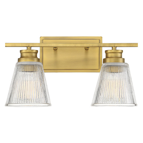 Meridian 16-Inch Vanity Light in Natural Brass by Meridian M80040NB