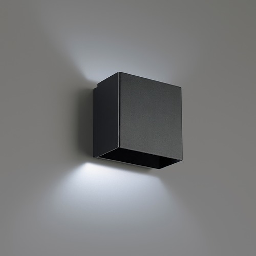 WAC Lighting Boxi 5-Inch LED Wall Sconce in Black 3CCT 3500K by WAC Lighting WS-45105-35-BK