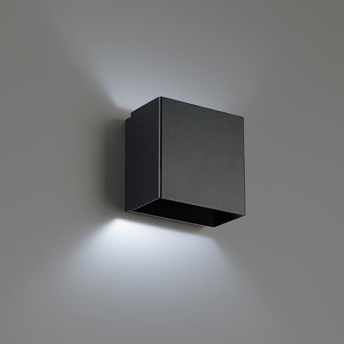 Boxi 5-Inch LED Wall Sconce in Black 3CCT 3500K by WAC Lighting