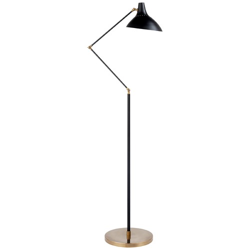 Aerin Charlton Floor Lamp in Black by Visual Comfort Signature