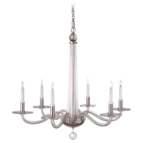 E.F. Chapman Robinson Chandelier in Polished Nickel by Visual Comfort Signature