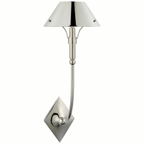 Thomas OBrien Turlington Sconce in Nickel by Visual Comfort Signature