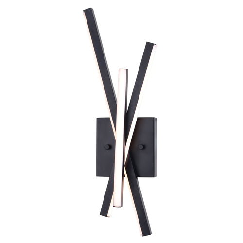 Barcelo Matte Black LED Sconce by Vaxcel Lighting