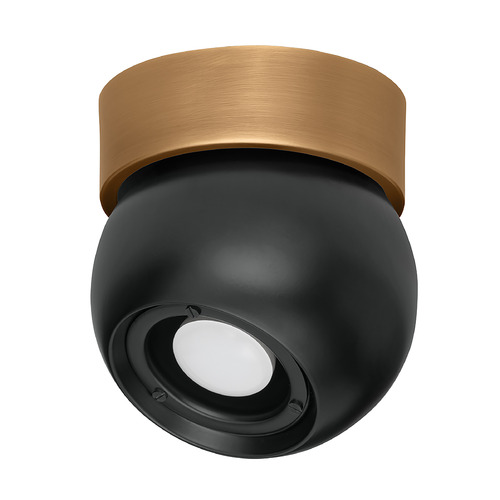 Troy Lighting Troy Lighting Odin Patina Brass / Soft Black LED Flushmount Light C1406-PBR/SBK
