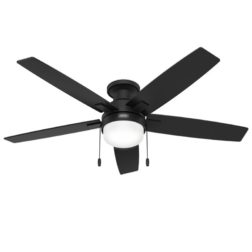 Hunter Fan Company Anisten Matte Black LED Ceiling Fan with Light