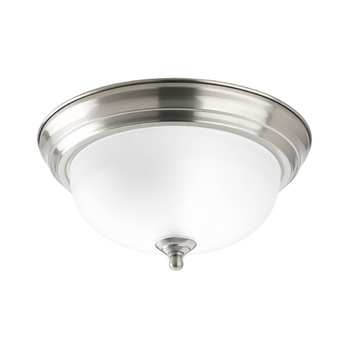 Progress Lighting 11.38-Inch Flush Mount in Brushed Nickel by Progress Lighting P3924-09ET