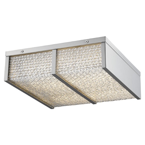 Cermack St. 16.50-Inch Brushed Nickel LED Flush Mount by Avenue Lighting