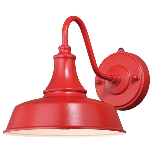 Vaxcel Lighting Dorado Red & White Barn Light