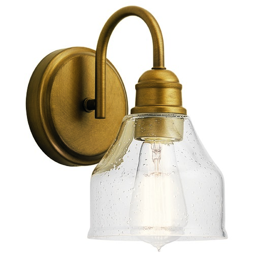 Kichler Lighting Avery Natural Brass Sconce by Kichler Lighting 45971NBR