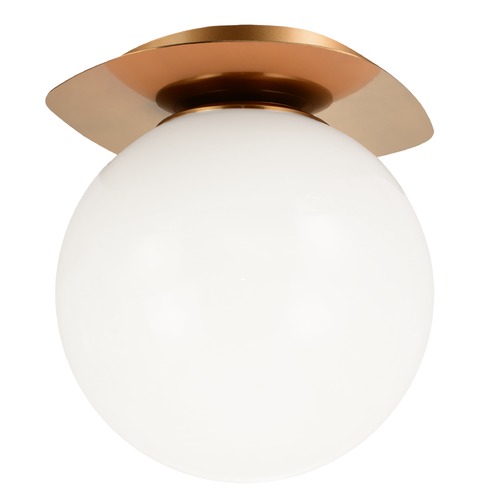 Razz Aged Gold Semi-Flush Mount by Matteo Lighting