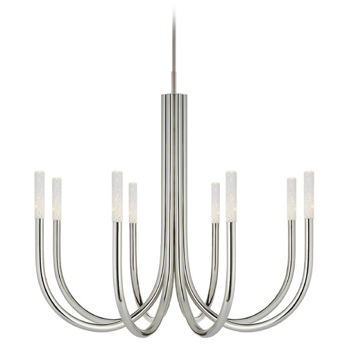 Kelly Wearstler Rousseau Chandelier in Nickel by Visual Comfort Signature