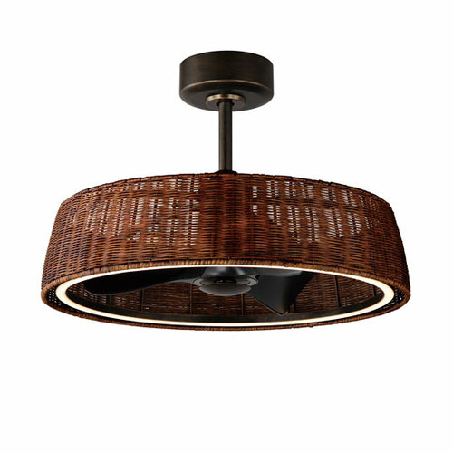 Maxim Lighting Tulum 29-Inch LED Chandelier Smart Fan in Dark Bronze by Maxim Lighting 61012RADBZ