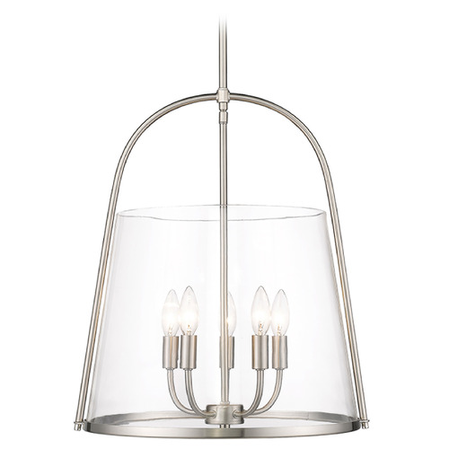 Z-Lite Archis Brushed Nickel Pendant Light with Conical Shade