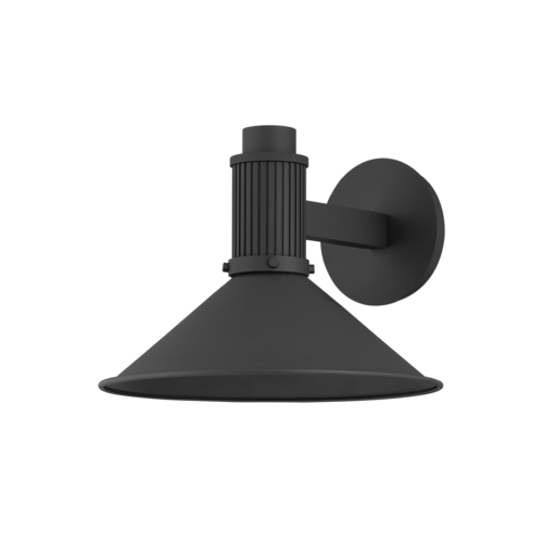 Troy Lighting Elani Textured Black LED Outdoor Wall Light